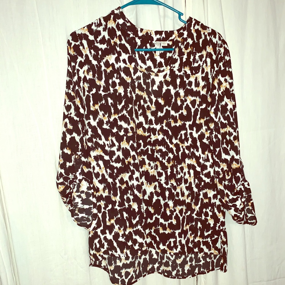 Leopard print blouse